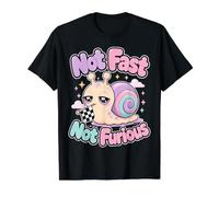No Rápido No Furioso Divertido Paso De Caracol - Actitud Camiseta gráfica económica, Hombre, Negro, M