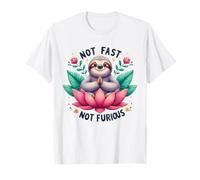 No rápido No furioso Perezoso Perezoso Vibes de meditación Camiseta