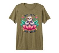 No rápido No furioso Perezoso Perezoso Vibes de meditación Camiseta Premium