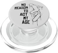 ¡No Reason To Act My Age! Ollie Fip Street Art Skater PopSockets PopGrip para MagSafe