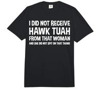 No Recibí Hawk Tuah De Esa Mujer Funny Gag Meme Comfort Colors Adult Heavyweight T-Shirt