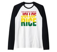 No Recomiendo Tocar Mi Jollof Rice Camiseta Manga Raglan