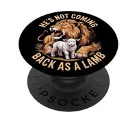 No regresará como un león de Cordero de Judá PopSockets PopGrip Adhesivo