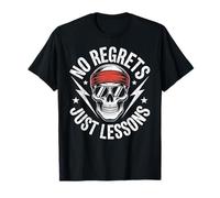 No Regrets Just Lessons Skull Headband Gafas de Sol Camiseta