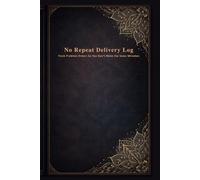 No Repeat Delivery Log, Track Problem Orders So You Don't Make The Same Mistakes, MuliApp Driver Notebook, Tip Baiters, Incident Record, Gate Access Problems