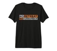 No Retreat No Surrender inspiración de Letras de Regalo Vintage Camiseta Premium