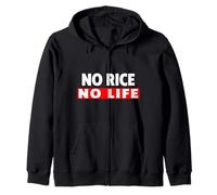 No Rice No Life Camisa Sudadera con Capucha