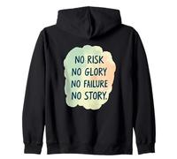 No Risk No Glory No Failure No Story - Funny Dichos Sudadera con Capucha