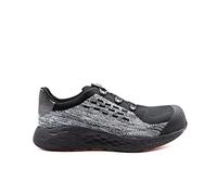 No Risk Zapatillas de seguridad Borealis con cierre de rosca ATOP, S1P, ESD, extremadamente ligeras, gris claro, 42 EU
