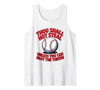 No robarás a Menos Que Puedas vencer el Lanzamiento de béisbol Camiseta sin Mangas