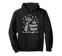 No Rodeo Today Funny Triste Cowboy Stickman para Western Country Sudadera con Capucha