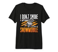 No Ronco, sueño Que Soy un Amante de Las Carreras de Motos de Nieve Camiseta Premium