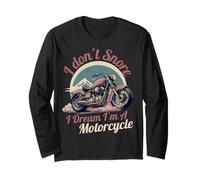No ronco, sueño que soy un motociclista retro Manga Larga