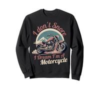 No ronco, sueño que soy un motociclista retro Sudadera