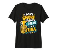 No Ronco, sueño Que Soy una Tuba, música Divertida Camiseta Premium