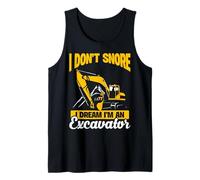 No Ronco Sueño Soy Excavadora Camiseta sin Mangas