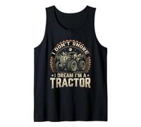 No Ronco Sueño Soy un Tractor Granjero Divertido Camiseta sin Mangas