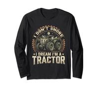 No Ronco Sueño Soy un Tractor Granjero Divertido Manga Larga