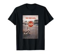 No Rules Goose Funny Do Not Enter Sign Rebel Camiseta