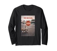 No Rules Goose Funny Do Not Enter Sign Rebel Manga Larga