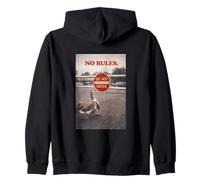 No Rules Goose Funny Do Not Enter Sign Rebel Sudadera con Capucha