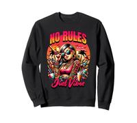 No Rules Just Vibes - Tatuaje para niña Sudadera