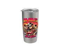 No Rules Just Vibes - Tatuaje para niña Vaso térmico de acero inoxidable de doble pared