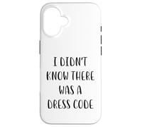 No sabía Que había un código de Vestimenta Funny White Lie Party Carcasa para iPhone 16