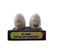 No sabía qué Huevos Regalar - Sujetamóvil par de Huevos - Regalo Original de Broma con Frase Divertida