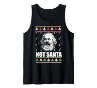 NO Santa Karl Marx Suéter Feo de Navidad Meme Comunista Camiseta sin Mangas