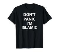 No se asuste, Soy una Divertida religión Musulmana islámica Camiseta gráfica económica, Hombre, Negro, L