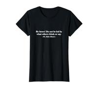 No se Deje Llevar por lo Que Otros piensan San Juan Bosco Imprimir Camiseta gráfica económica, Mujer, Negro, L