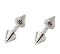 No se desvanecerá nunca clásico moda punk rock remache pendiente de acero inoxidable 316L de las mujeres de los hombres pendientes penetrantes del cuerpo bien tratado.