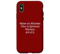 No se equivoquen, esto es guerra espiritual todo esto Carcasa para iPhone X/XS