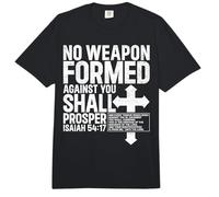 No se formó ningún Arma contra ti Isaías 54 17 Biblia Cristiano Comfort Colors Adult Heavyweight T-Shirt