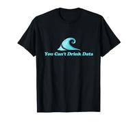 No se Puede Beber Datos Ilustración Anti-Ai No más Pendiente de IA Camiseta