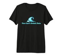 No se Puede Beber Datos Ilustración Anti-Ai No más Pendiente de IA Camiseta Premium
