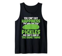 No se Puede Comprar la Felicidad, Comprar pepinillos, Comida Divertida, Humor Camiseta sin Mangas
