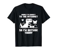 No se puede conectar, así que estoy afuera hoy divertido Dino Meme Camiseta