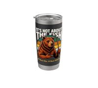 No se trata de los peces que nunca fue pesca de osos Vaso térmico de acero inoxidable de doble pared