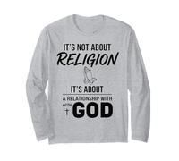 No se Trata de religión, se Trata de relación Cristiana Manga Larga