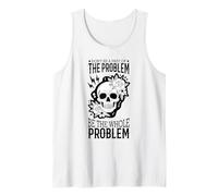 No seas parte del problema Sé todo el problema Cráneo Camiseta sin Mangas