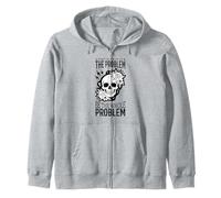 No seas parte del problema Sé todo el problema Cráneo Sudadera con Capucha