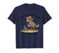 No Seas Parte del Problema Sé Todo el Problema Funny Dino Camiseta