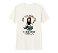 No Seas Parte del Problema Sirena Sacrástica Camiseta Premium