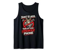 No Seas un Asswipe - Apaga tu Altavoz Meme Divertido Camiseta sin Mangas