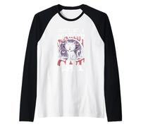 No Seas un Gato asustado: Gato de Halloween Camiseta Manga Raglan