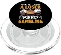 No Seas un Perdedor Divertido Juego sarcástico Casino Ruleta PopSockets PopGrip para MagSafe