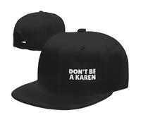 No Seas Una Karen Mujeres Hombres Sombrero De Béisbol Plana Protección Solar Gorras Ajustable Gorras Deportiva para Viaje Camionero Ciclismo
