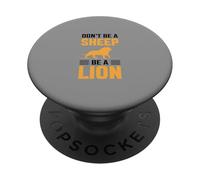 No Seas una Oveja sé un león PopSockets PopGrip Adhesivo